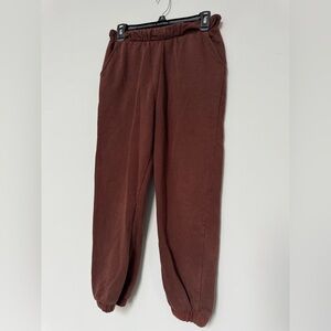 Zara Joggers in Rich Brown